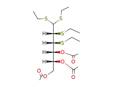 4,5,6-tri-O-acetyl-2,3-di-S-ethyl-2,3-dithio-D-allose diethyl dithioacetal