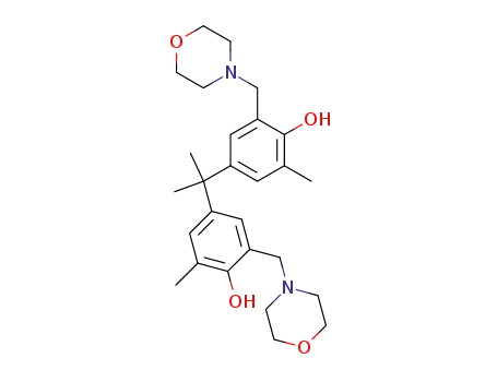 2,2'-dimethyl-6,6'-bis-morpholinomethyl-4,4'-isopropylidene-di-phenol