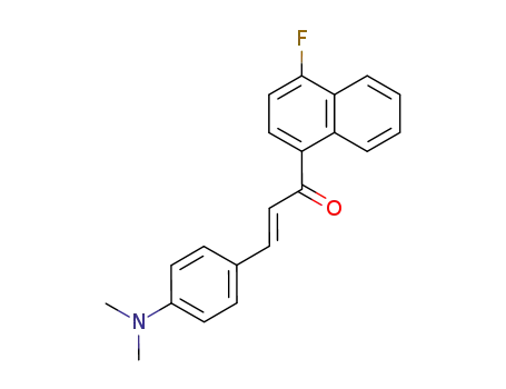 3<i>t</i>-(4-dimethylamino-phenyl)-1-(4-fluoro-[1]naphthyl)-propenone