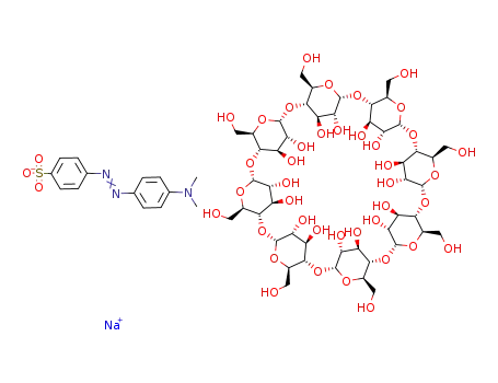 Molecular Structure of 98928-66-6 (C<sub>48</sub>H<sub>80</sub>O<sub>40</sub>*C<sub>14</sub>H<sub>14</sub>N<sub>3</sub>O<sub>3</sub>S<sup>(1-)</sup>*Na<sup>(1+)</sup>)
