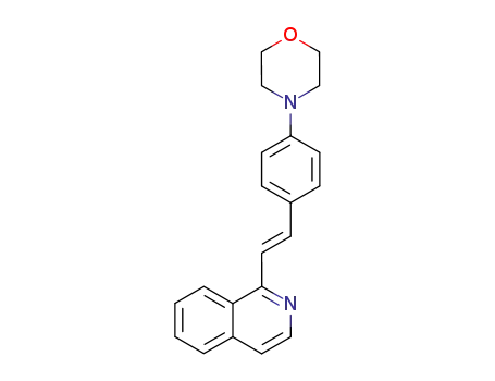 1-(4-morpholino-<i>trans</i>-styryl)-isoquinoline