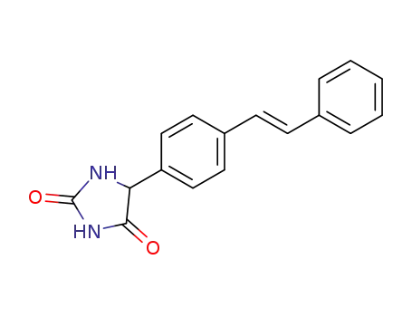 Molecular Structure of 101444-48-8 ((+/-)-5-<i>trans</i>-stilben-4-yl-imidazolidine-2,4-dione)