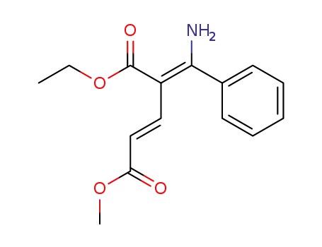 (E)-4-[1-Amino-1-phenyl-meth-(Z)-ylidene]-pent-2-enedioic acid 5-ethyl ester 1-methyl ester