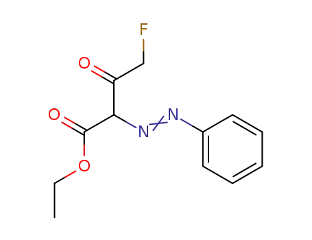 Molecular Structure of 6096-27-1 (4-Fluor-3-oxo-2-phenylazobuttersaeure-ethylester)