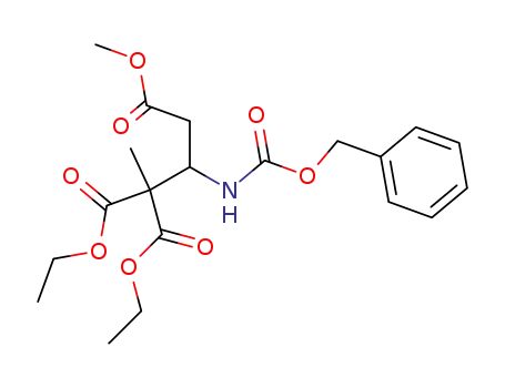 methyl 3-<<(benzyloxy)carbonyl>amino>-4,4-dicarbethoxypentanoate