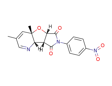 (4aS,5aS,8aR,8bS)-3,4a-Dimethyl-7-(4-nitro-phenyl)-4a,5a,8a,8b-tetrahydro-pyrrolo[3',4':4,5]furo[3,2-b]pyridine-6,8-dione