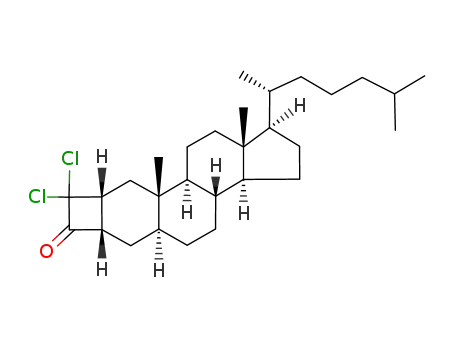 (1R,3aS,3bR,5aS,6aS,8aR,9aS,9bS,11aR)-8,8-Dichloro-1-((R)-1,5-dimethyl-hexyl)-9a,11a-dimethyl-octadecahydro-cyclobuta[h]cyclopenta[a]phenanthren-7-one
