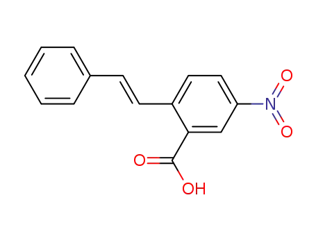 Molecular Structure of 63134-59-8 (Benzoic acid, 5-nitro-2-(2-phenylethenyl)-, (E)-)