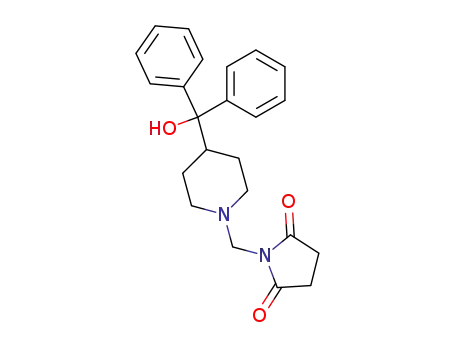 <i>N</i>-[4-(α-hydroxy-benzhydryl)-piperidinomethyl]-succinimide