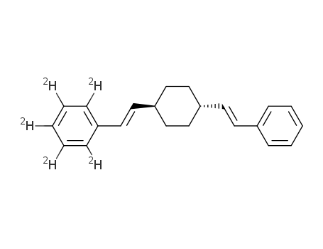 trans-1-(trans-styryl)-4-(trans-<2,3,4,5,6-<sup>2</sup>H5>styryl)cyclohexane