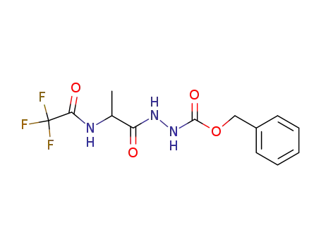 Molecular Structure of 100381-25-7 (<i>N</i>-trifluoroacetyl-alanine-(<i>N</i>'-benzyloxycarbonyl-hydrazide))