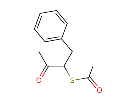 Molecular Structure of 61363-88-0 (Ethanethioic acid, S-[2-oxo-1-(phenylmethyl)propyl] ester)