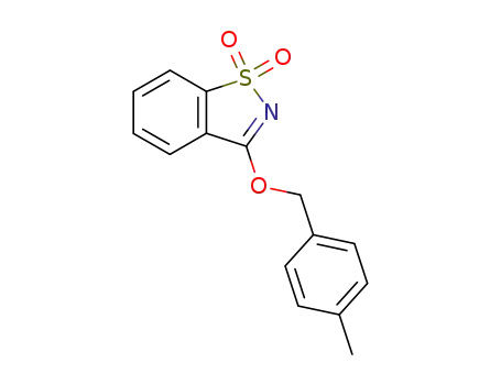 3-(4-methyl-benzyloxy)-benz[<i>d</i>]isothiazole-1,1-dioxide