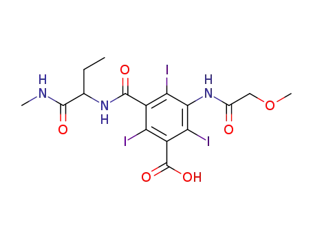 2,4,6-Triiodo-5-(2-methoxy-acetylamino)-N-(1-methylcarbamoyl-propyl)-isophthalamic acid