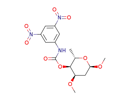 Molecular Structure of 105274-08-6 (methyl α-L-cymaropyranoside 3,5-dinitrophenylcarbamate)