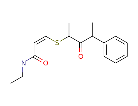 (Z)-N-Ethyl-3-(1-methyl-2-oxo-3-phenyl-butylsulfanyl)-acrylamide