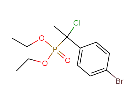 [1-(4-Bromo-phenyl)-1-chloro-ethyl]-phosphonic acid diethyl ester