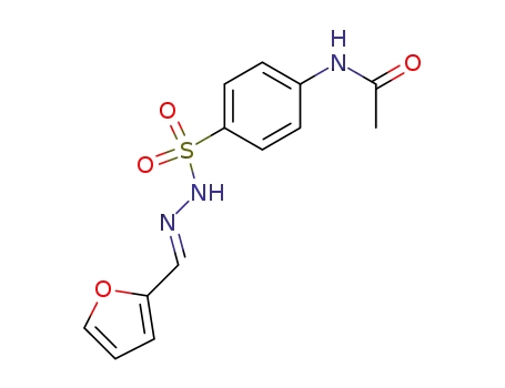 Molecular Structure of 6289-97-0 (N-(4-{[(2E)-2-(2-Furylmethylene)hydrazino]sulfonyl}phenyl)acetamide)