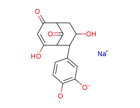 C<sub>15</sub>H<sub>12</sub>O<sub>6</sub><sup>(1-)</sup>*Na<sup>(1+)</sup>
