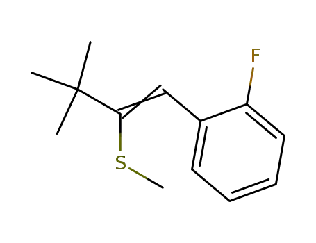 Benzene, 1-[3,3-dimethyl-2-(methylthio)-1-butenyl]-2-fluoro-