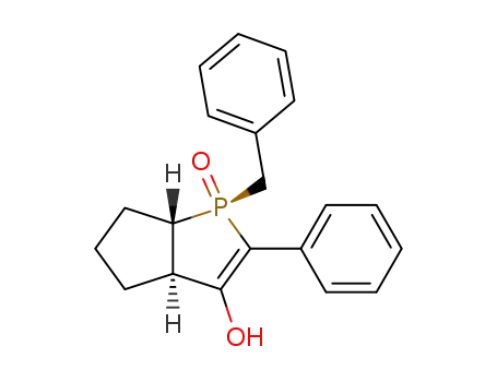 1<i>t</i>-benzyl-1<i>c</i>-oxo-2ξ-phenyl-(3a<i>r</i>,6a<i>t</i>)-hexahydro-1λ<sup>5</sup>-cyclopenta[<i>b</i>]phosphol-3-one