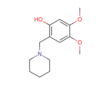 4,5-Dimethoxy-2-piperidinomethyl-phenol