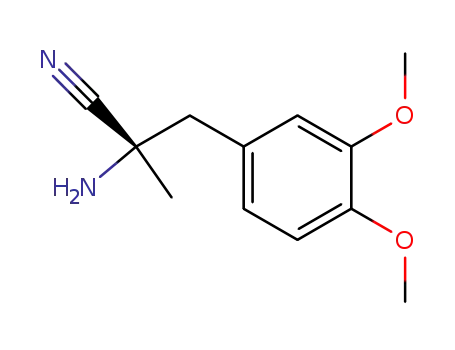 (S)-2-amino-3-(3,4-dimethoxyphenyl)-2-methylpropionitrile