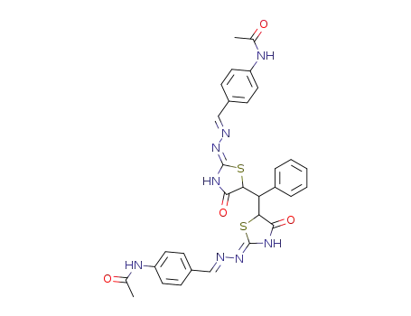 Molecular Structure of 102901-19-9 (5,5'-benzylidene-bis-thiazolidine-2,4-dione-2,2'-bis-(4-acetylamino-benzylidenehydrazone))