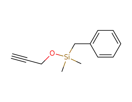 Molecular Structure of 59612-41-8 (Silane, dimethyl(phenylmethyl)(2-propynyloxy)-)