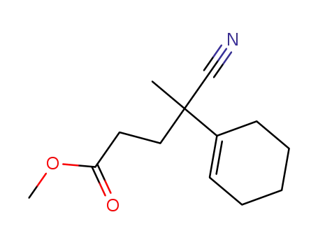 4-Cyano-4-cyclohex-1-enyl-4-methyl-butyric acid methyl ester