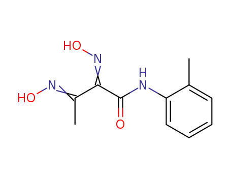2,3-bis-hydroxyimino-butyric acid <i>o</i>-toluidide