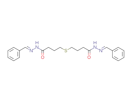 N-(benzylideneamino)-4-[3-[(benzylideneamino)carbamoyl]propylsulfanyl]butanamide