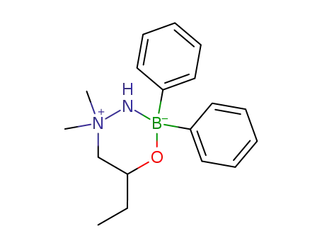 Molecular Structure of 21862-31-7 ([<i>N</i>-(2-hydroxy-butyl)-<i>N</i>,<i>N</i>-dimethyl-hydraziniumato<sup>(1-)</sup>-<i>N</i>',<i>O</i>]-diphenyl-boron)