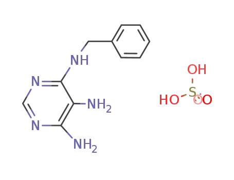 <i>N</i><sup>4</sup>-benzyl-pyrimidine-4,5,6-triyltriamine; sulfate