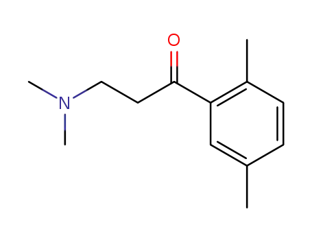 Molecular Structure of 116218-68-9 (1-Propanone, 3-(dimethylamino)-1-(2,5-dimethylphenyl)-)