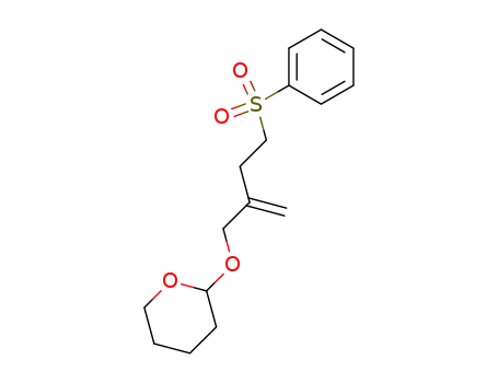 2-(4-Benzenesulfonyl-2-methylene-butoxy)-tetrahydro-pyran