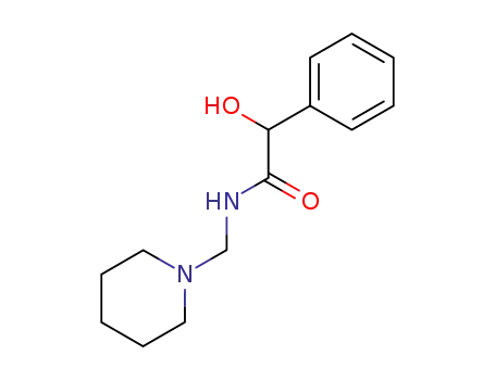 2-hydroxy-2-phenyl-<i>N</i>-piperidin-1-ylmethyl-acetamide