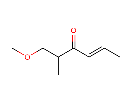 Molecular Structure of 13058-37-2 (4-Hexen-3-one, 1-methoxy-2-methyl-)