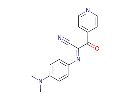 Molecular Structure of 132982-97-9 (2-(4-dimethylamino-phenylimino)-3-oxo-3-[4]pyridyl-propionitrile)