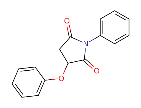 Molecular Structure of 67354-77-2 (2,5-Pyrrolidinedione, 3-phenoxy-1-phenyl-)
