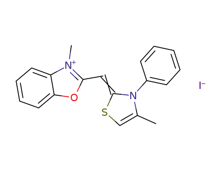 (3-methyl-benzoxazol-2-yl)-(4-methyl-3-phenyl-thiazol-2-yl)-methinium ; iodide