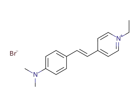 Molecular Structure of 110251-09-7 (1-ethyl-4-(4-dimethylamino-<i>trans</i>-styryl)-pyridinium; bromide)