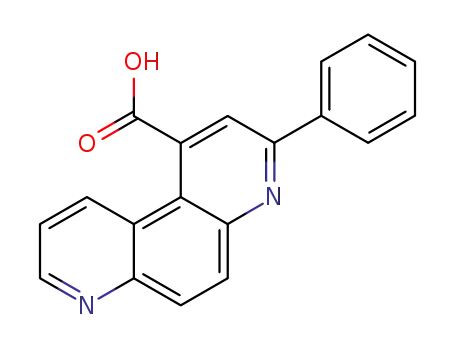 Molecular Structure of 1798-97-6 (3-phenyl-[4,7]phenanthroline-1-carboxylic acid)