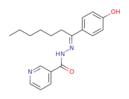 nicotinic acid-[1-(4-hydroxy-phenyl)-heptylidenehydrazide]