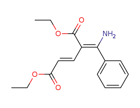 (E)-4-[1-Amino-1-phenyl-meth-(Z)-ylidene]-pent-2-enedioic acid diethyl ester