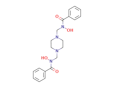 1,4-bis-[(benzoyl-hydroxy-amino)-methyl]-piperazine
