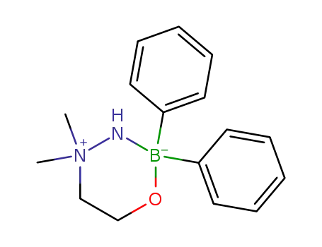 Molecular Structure of 21862-29-3 ([<i>N</i>-(2-hydroxy-ethyl)-<i>N</i>,<i>N</i>-dimethyl-hydraziniumato<sup>(1-)</sup>-<i>N</i>',<i>O</i>]-diphenyl-boron)