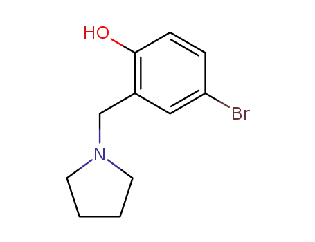 4-bromo-2-pyrrolidinomethyl-phenol