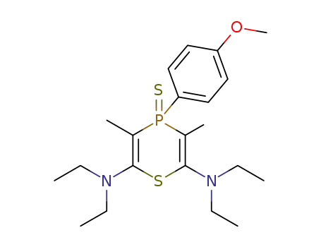 tetra-<i>N</i>-ethyl-4-(4-methoxy-phenyl)-3,5-dimethyl-4-thioxo-4<i>H</i>-4λ<sup>5</sup>-[1,4]thiaphosphinine-2,6-diamine
