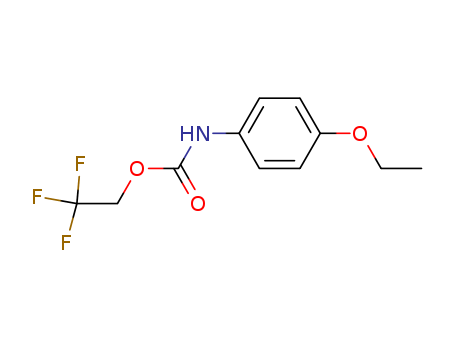 (4-ethoxy-phenyl)-carbamic acid-(2,2,2-trifluoro-ethyl ester)
